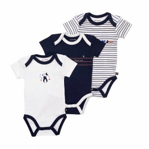 Lot de 3 bodies manches courtes 3 mois baby sailor Sauthon baby deco