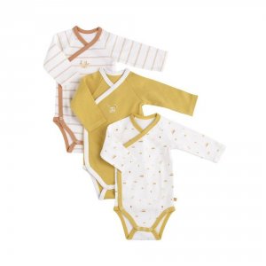 Lot de 3 bodies naissance sunlight Sauthon baby deco