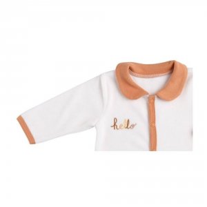Pyjama bébé naissance avec col écru sunlight Sauthon baby deco