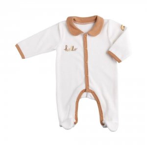 Pyjama bébé 1 mois avec col écru sunlight Sauthon baby deco