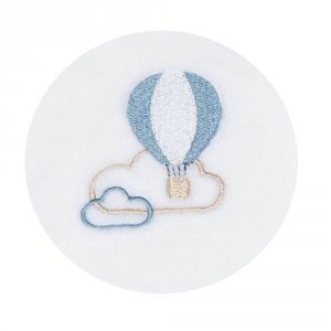 Pyjama bébé velours blanc montgolfière 3 mois lazare Sauthon baby deco