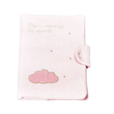 Protège carnet de santé lily poudrée