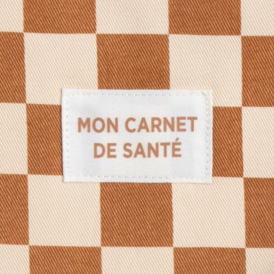 Protège carnet de santé damier petit chou