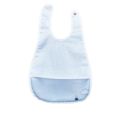 Bavoir plastifié lazare montgolfière