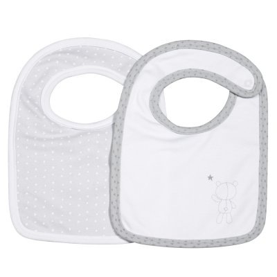 Lot de 2 bavoirs céleste