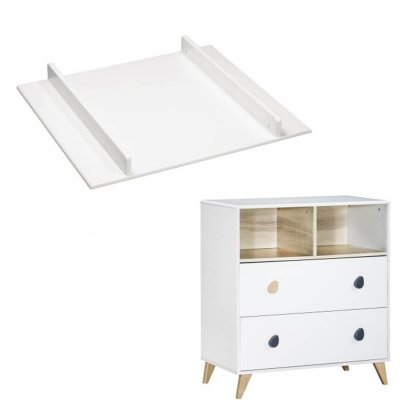 Commode + plan à langer petit modèle oslo goutte