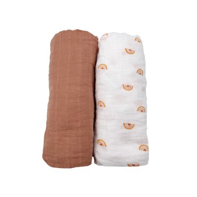 Lot de 2 draps housse coton bio sunlight