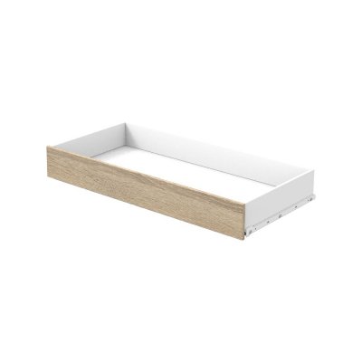 Lit bébé 60x120 cm + tiroir de lit nova gris volcan