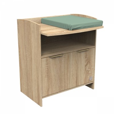 Commode 2 portes 1 niche dal integre azur