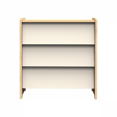 Commode 3 tiroirs vanille