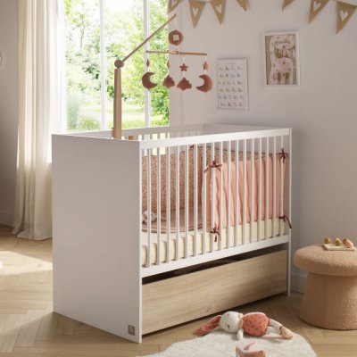 Chambre bébé duo lit 60x120cm + commode 3 tiroirs paloma