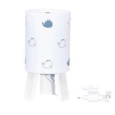 Lampe de chevet moderne blue baleine
