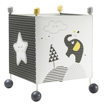 Lampe de chevet carrée babyfan