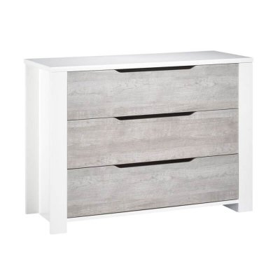 Chambre duo lit 70x140 + commode loft bois