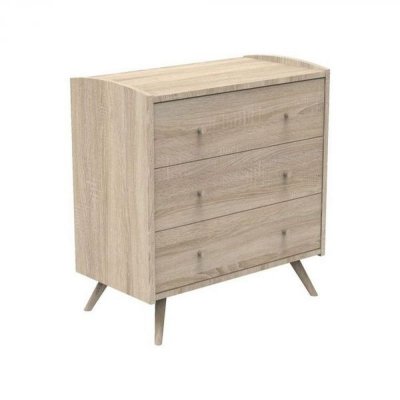Chambre duo lit évolutif 140x70 cm + commode 3 tiroirs access bois