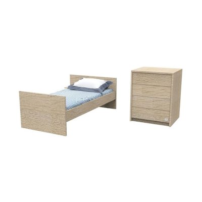 Lit combiné évolutif bébé 60x120cm antonin