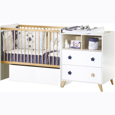 Lit chambre transformable 60x120 en lit junior 90x190 oslo étoile