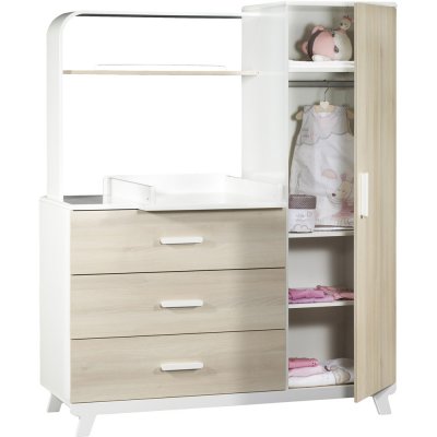 chambre bébé duo elfy lit meuble combiné de sauthon
