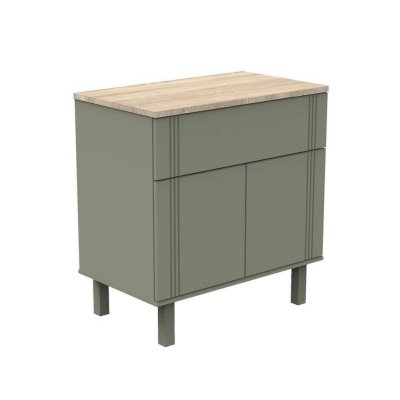 Commode 1 tiroir 2 portes eleonore kaki