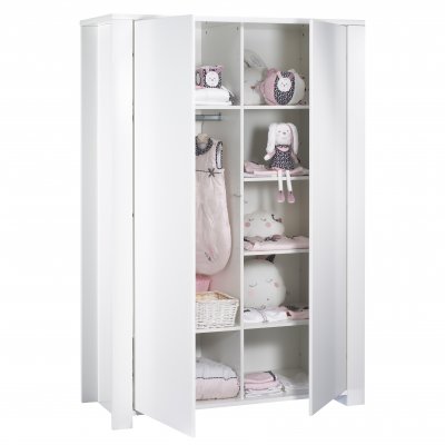Armoire chambre bébé loft blanc