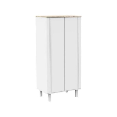 Armoire 2 portes eleonore blanc