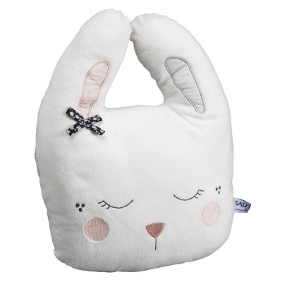 Coussin déco bébé lapin miss fleur de lune