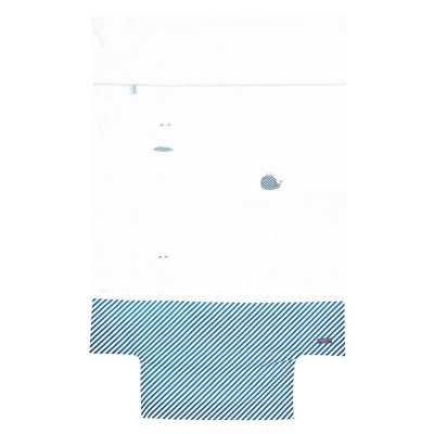Housse de couette + taie d'oreiller blue baleine