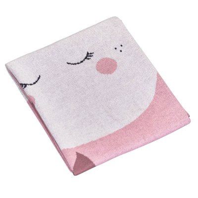 Couverture bébé en maille 80x100cm miss fleur de lune