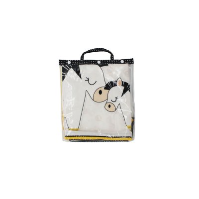 Housse de couette + taie d'oreiller pluche et pompon