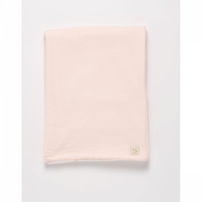 Couverture bébé 75 x 100 cm uni pétale
