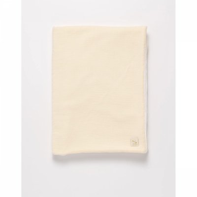 Couverture bébé 75 x 100 cm uni vanilla