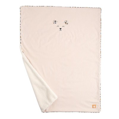 Couverture bébé 75 x 100 cm léopard velours
