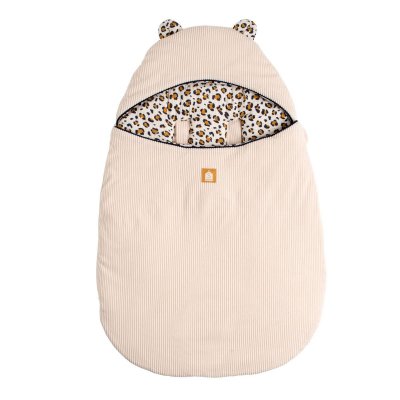 Nid d'ange nomade 0-3 mois léopard rose