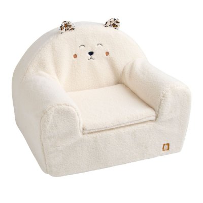 Fauteuil pouf léopard