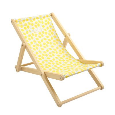 Transat de plage citron