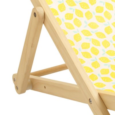 Transat de plage citron