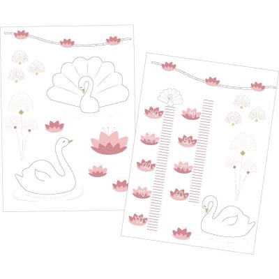 Stikers muraux baby swan