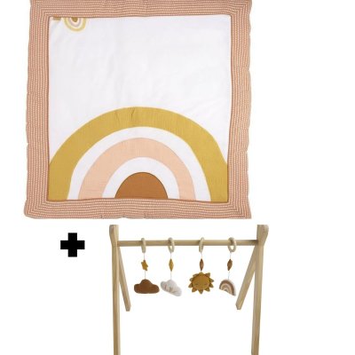Tapis de parc et arche d'éveil avec jouets sunlight