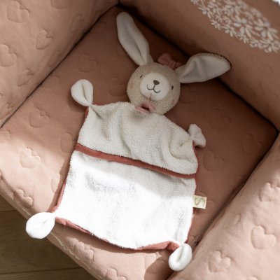 Doudou mouchoir plat petit coeur