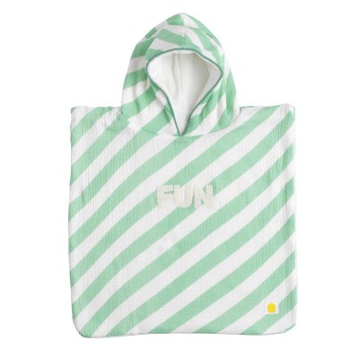 Poncho de bain vert
