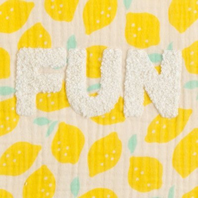 Poncho de bain citron
