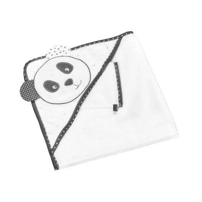 SAUTHON BABY DECO Sortie de bain avec gant panda chao chao