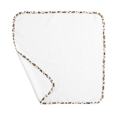 Matelas à langer avec serviette éponge léopard rose