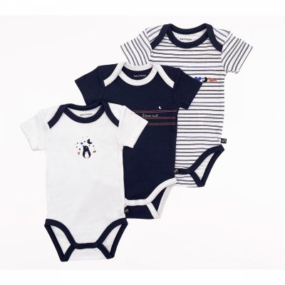 Lot de 3 bodies manches courtes 6 mois baby sailor
