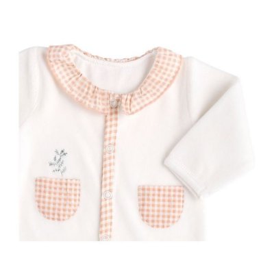 Pyjama bébé 1 mois avec col nude botanica
