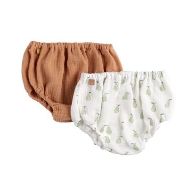 SAUTHON BABY DECO Lot de 2 bloomers 3-6 mois botanica