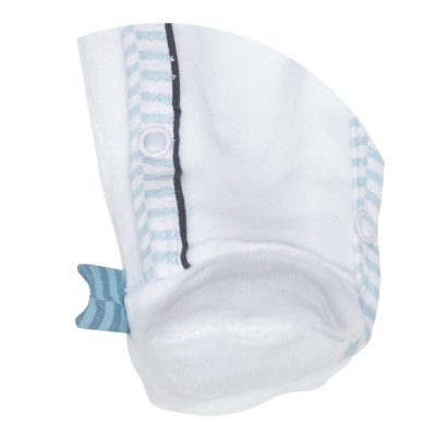 Pyjama bébé velours blanc montgolfière 3 mois lazare