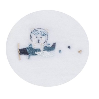 Pyjama bébé velours blanc ours lazare naissance