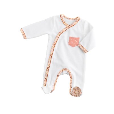 Pyjama bébé parme 1 mois Mamzelle Bou Sauthon 