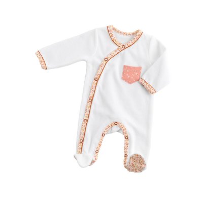 Pyjama bébé blanc 1 mois esmée